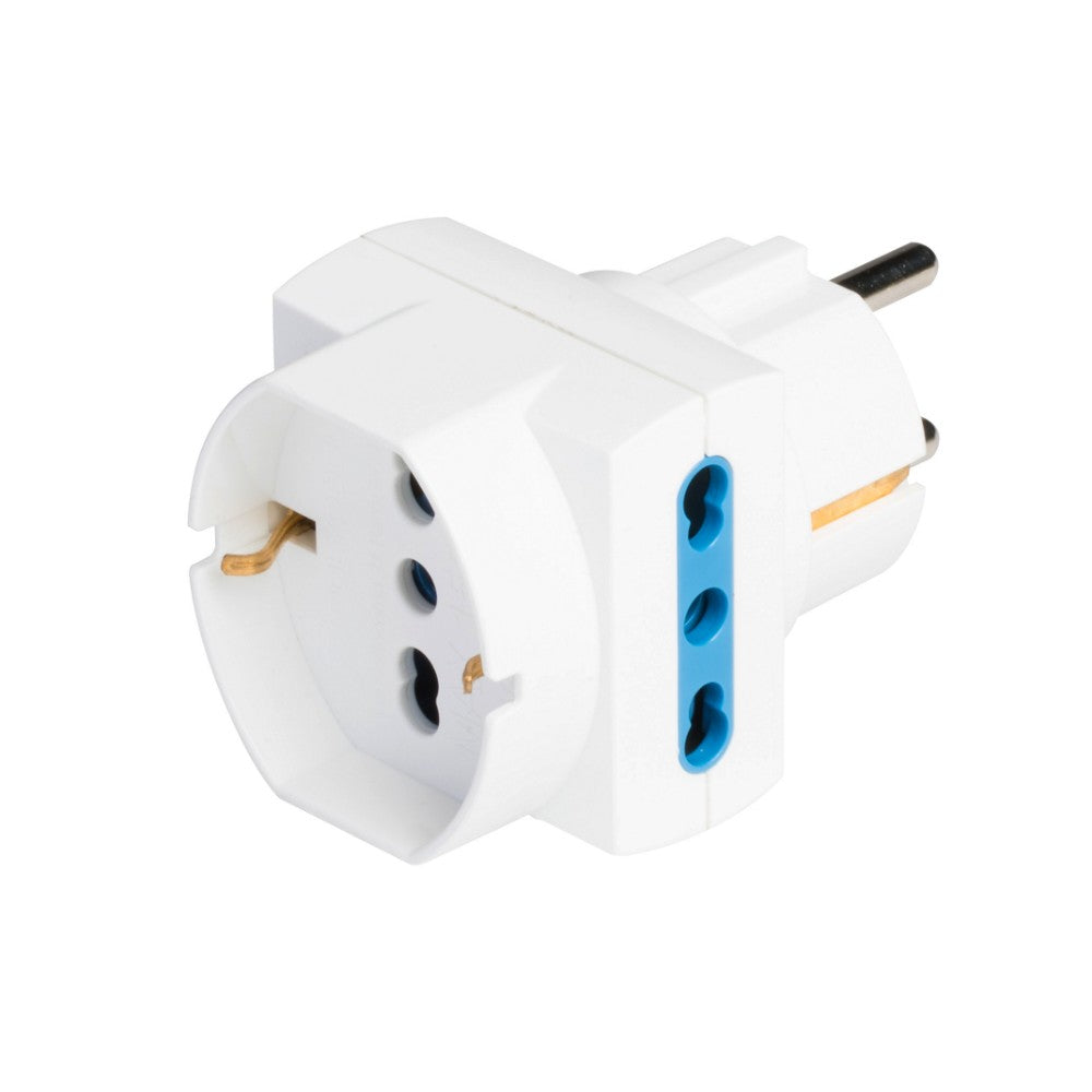 Adattatore pluristandard con spina 16 A 2P + T Polypool Adattatore pluristandard con spina 16 A 2P + T Polypool